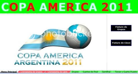 Descargar fixture Copa America 2011 excel gratis