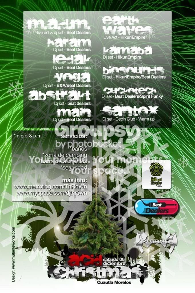 ACID CHRISTMAS 6 DE DIC